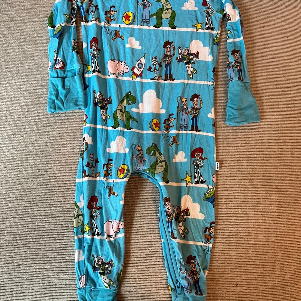 Little Sleepies Blue Toy Story Crescent Zippy
